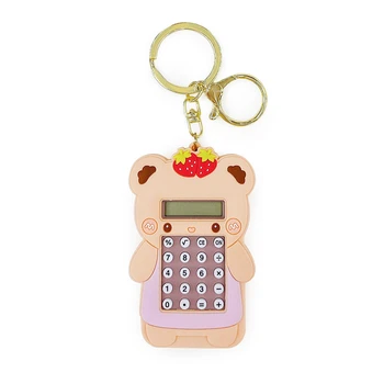 Keychains Kalkulačka 2 v 1 Keychain Elektronické Vreckové s Krúžok pre Deti, Študentov, Školské potreby Tlačidlo Dekor - Obrázok 1  