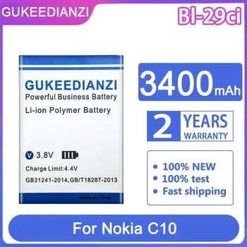 GUKEEDIANZI Náhradné Batérie Bl-29ci Bl29ci 3400MAh Pre Nokia C10 - Obrázok 1  