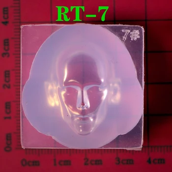 Aróma Vosku, Sadry Mydlo Foriem, 3D Ľudskú Tvár UV Crystal Epoxidové Živice Plesní - Obrázok 2  