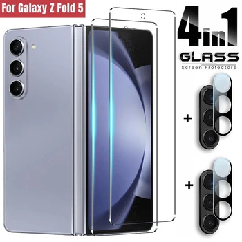 Tvrdené Sklo Fólia pre Samsung Galaxy Z Násobne 5 5G HD Jasné, Anti-scratch Screen Protector pre Z Fold5 Objektív Kryt Chrániť - Obrázok 1  