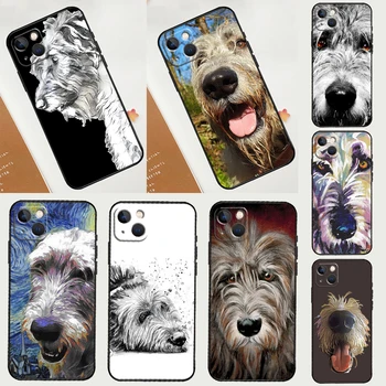 Irish Wolfhound Psa puzdro Pre iPhone 11 12 13 14 15 Pro Max XS X XR 7 8 Plus SE 2020 2021 13 12 Mini Fundas - Obrázok 1  