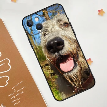Irish Wolfhound Psa puzdro Pre iPhone 11 12 13 14 15 Pro Max XS X XR 7 8 Plus SE 2020 2021 13 12 Mini Fundas - Obrázok 2  