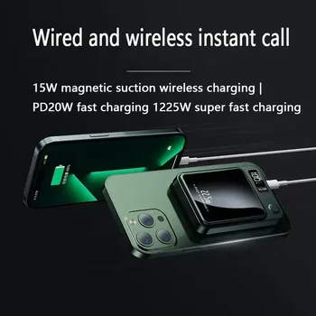 50000mAh Power Bank Pre Macsafe Magnetické Super Rýchle Nabíjanie Qi Bezdrôtovú Nabíjačku Powerbank pre iPhone 15 Samsung Huawei Xiao - Obrázok 2  