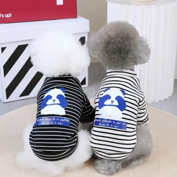 Nový Pes Hoodies Jeseň/Zima Prekladané Panda Pet Oblečenie V Porovnaní S Medveď Teddy Psa Dve Nohy Oblečenie - Obrázok 2  